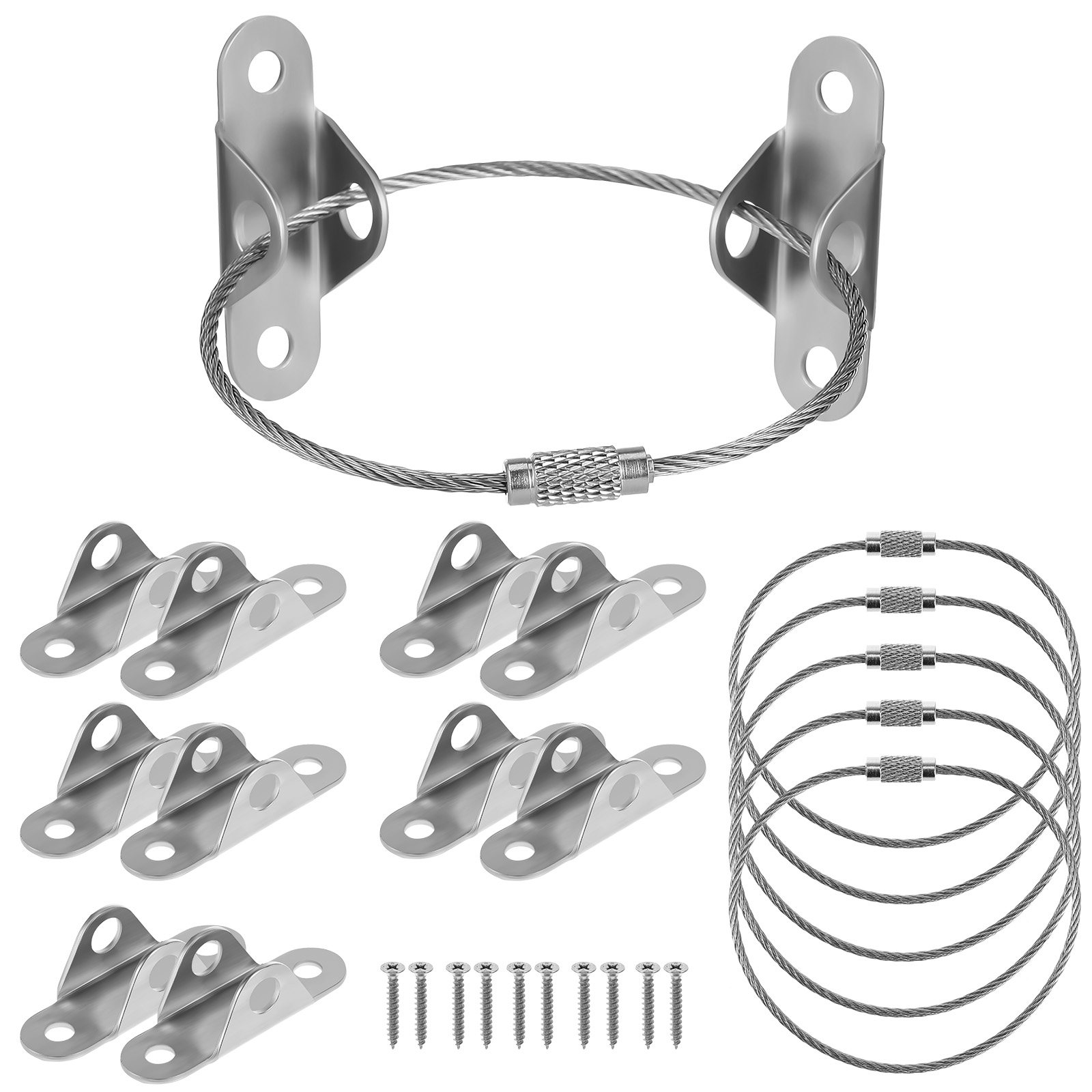 Earthquake Anchor Strap - 6 مجموعات من أدوات تثبيت الأثاث