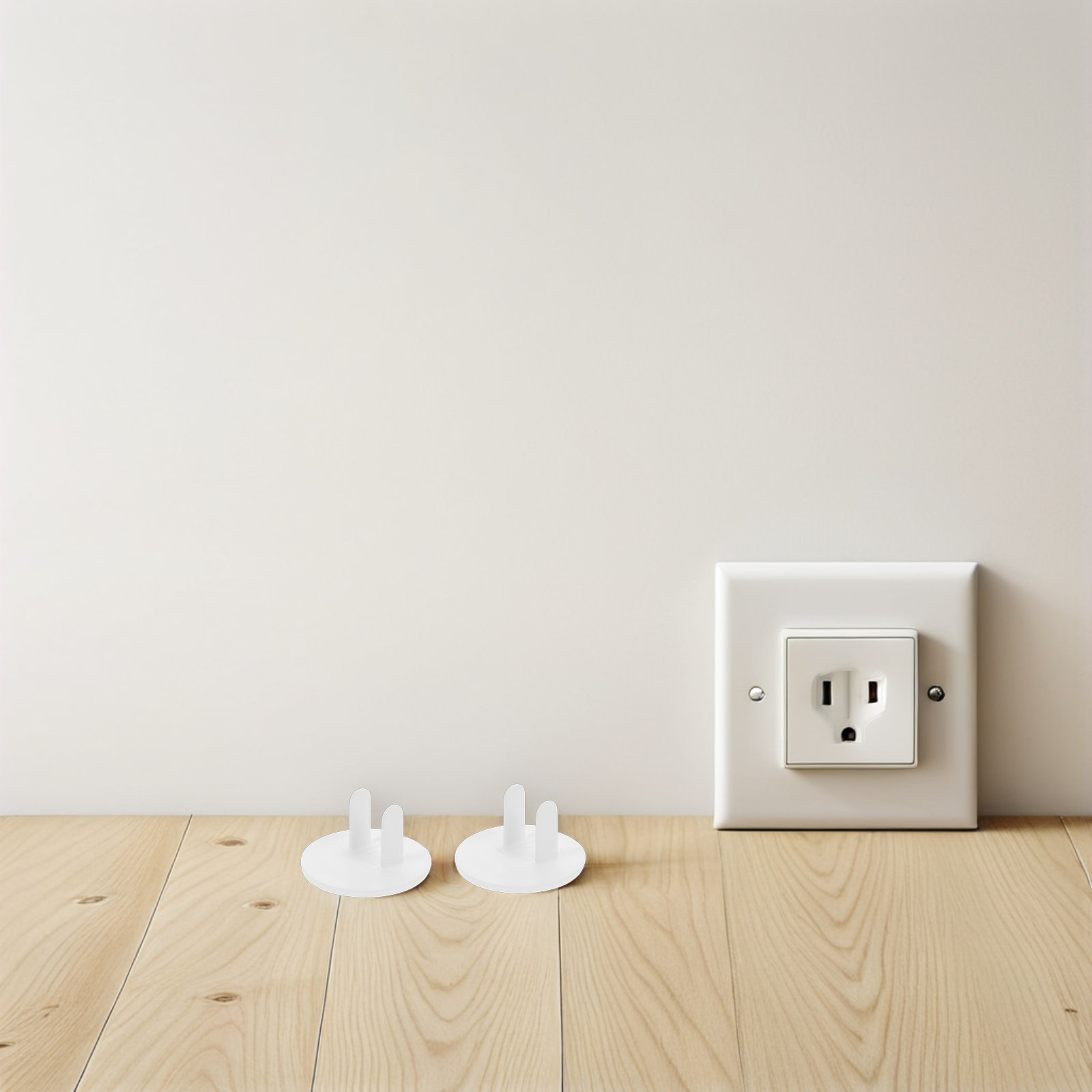 Outlet Cover Baby - 50 قطعة من أغطية المقابس البيضاء