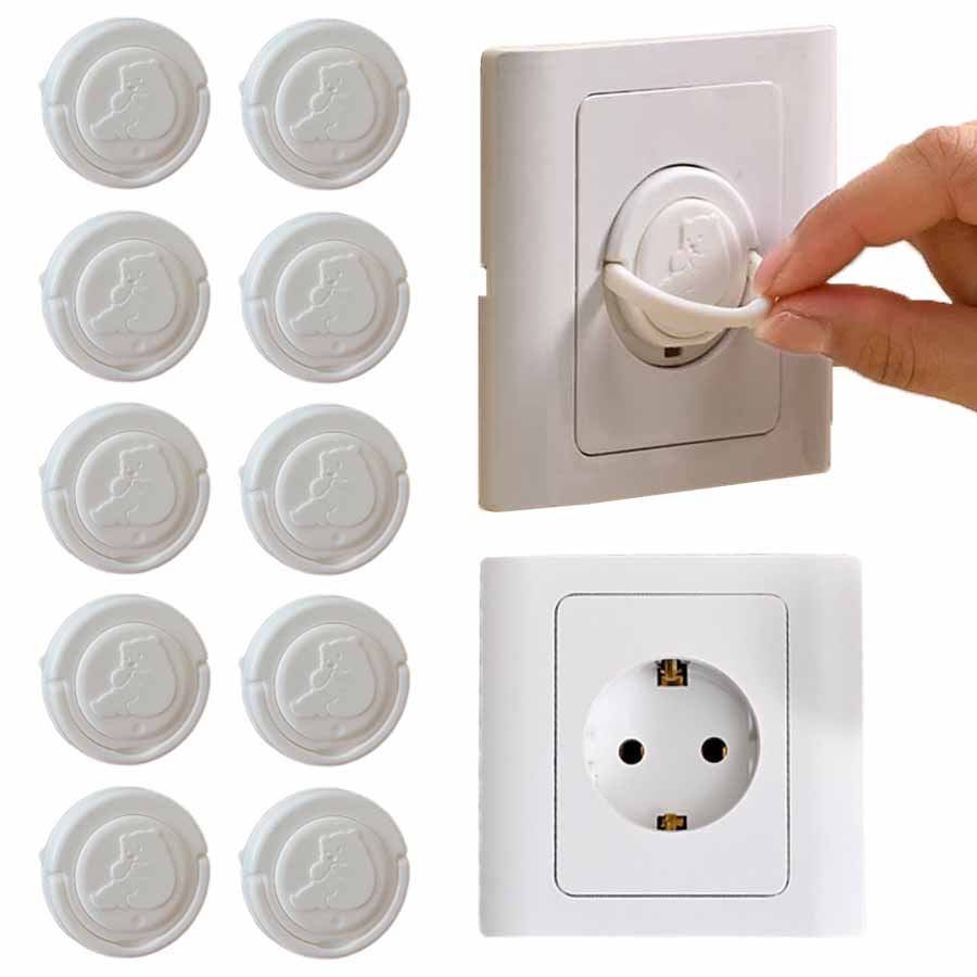 Outlet Cover Baby - 5/10 قطعة مقبس السلامة الكهربائية للأطفال