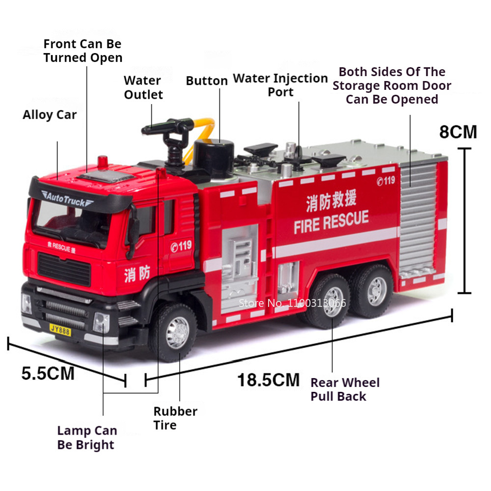 1/50 سلم محرك النار سيارة لعبة - مراجعة Fire Escape Ladder وسعره